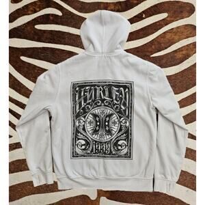 Vintage Zip Up Hurley Hoodie Fleece Lined Skate Faded Snowboard Surf Snowboard L